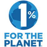 1% for the Planet Full Color Vertical Logo